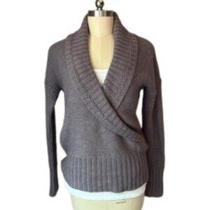 Loft Shawl Collar Lavender Pullover Knit Sweater - EUC